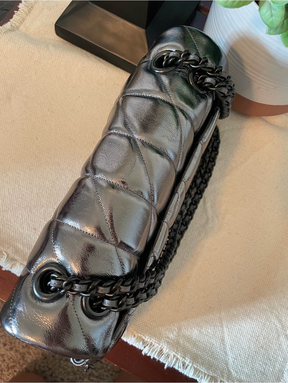 Coach quilted Tabby 26 anthracite metallic - Picture 3 of 13